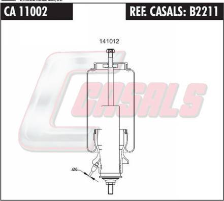 Casals B2211 - Amortizor, suspensie cabina aaoparts.ro