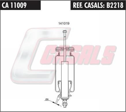 Casals B2218 - Burduf, suspensie cabina sofer aaoparts.ro