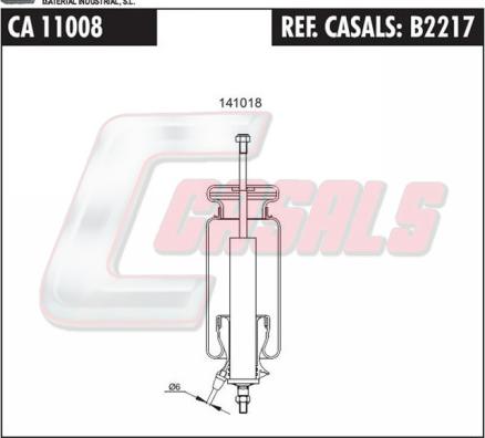 Casals B2217 - Burduf, suspensie cabina sofer aaoparts.ro