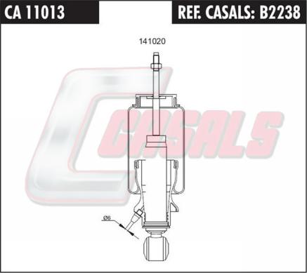 Casals B2238 - Burduf, suspensie cabina sofer aaoparts.ro