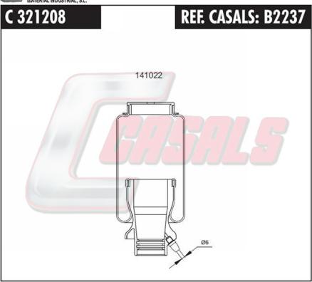 Casals B2237 - Burduf, suspensie cabina sofer aaoparts.ro