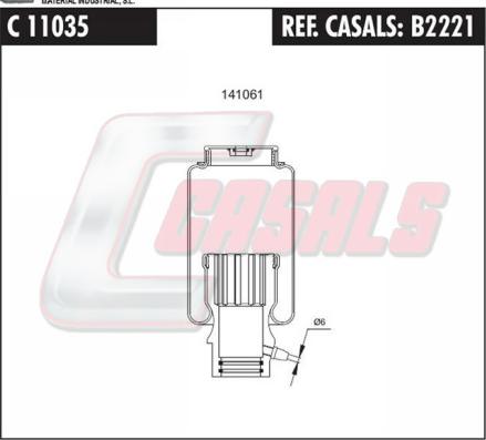Casals B2221 - Amortizor, suspensie cabina aaoparts.ro