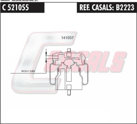 Casals B2223 - Burduf, suspensie cabina sofer aaoparts.ro