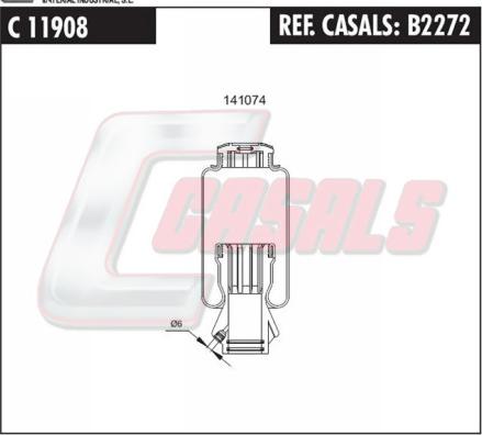 Casals B2272 - Amortizor, suspensie cabina aaoparts.ro
