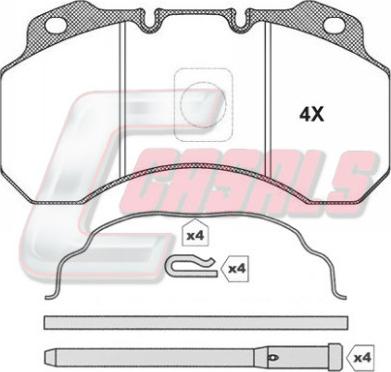 Casals BKM1136 - Set placute frana,frana disc aaoparts.ro