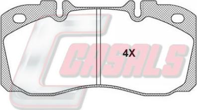 Casals BKM1126 - Set placute frana,frana disc aaoparts.ro
