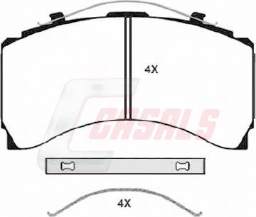 Casals BKM244 - Set placute frana,frana disc aaoparts.ro