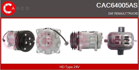 Casco CAC64005AS - Compresor, climatizare aaoparts.ro