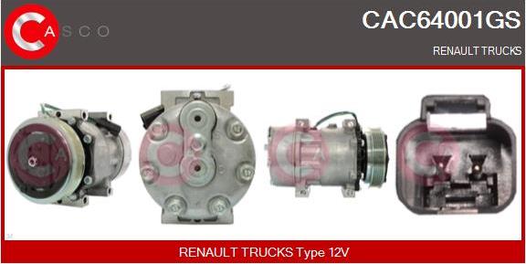 Casco CAC64001GS - Compresor, climatizare aaoparts.ro