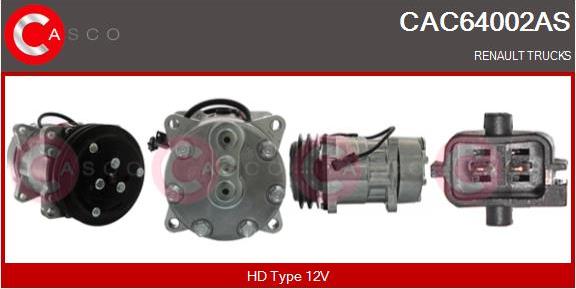 Casco CAC64002AS - Compresor, climatizare aaoparts.ro