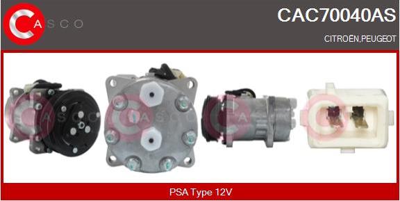 Casco CAC70040AS - Compresor, climatizare aaoparts.ro