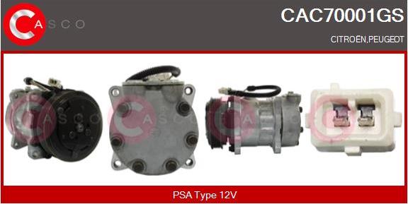 Casco CAC70001GS - Compresor, climatizare aaoparts.ro