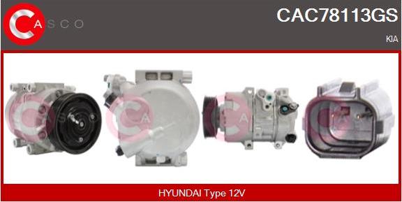 Casco CAC78113GS - Compresor, climatizare aaoparts.ro
