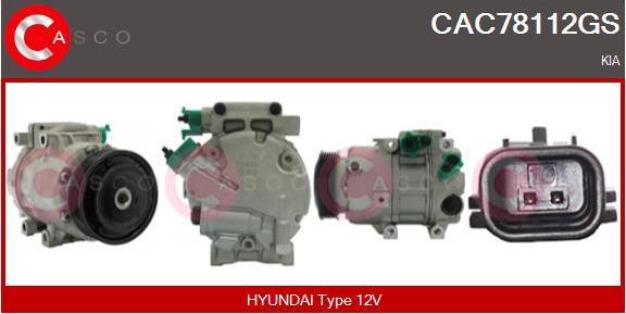 Casco CAC78112GS - Compresor, climatizare aaoparts.ro