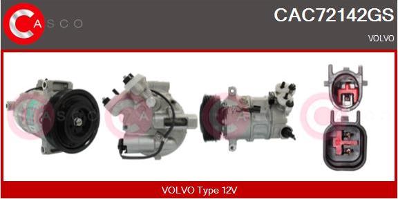 Casco CAC72142GS - Compresor, climatizare aaoparts.ro