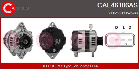 Casco CAL46106AS - Generator / Alternator aaoparts.ro