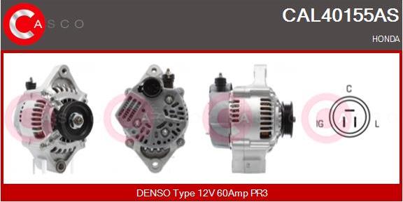 Casco CAL40155AS - Generator / Alternator aaoparts.ro