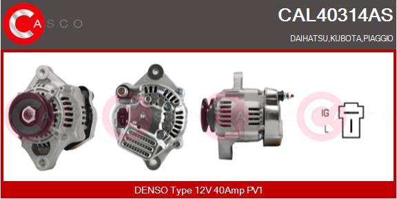Casco CAL40314AS - Generator / Alternator aaoparts.ro