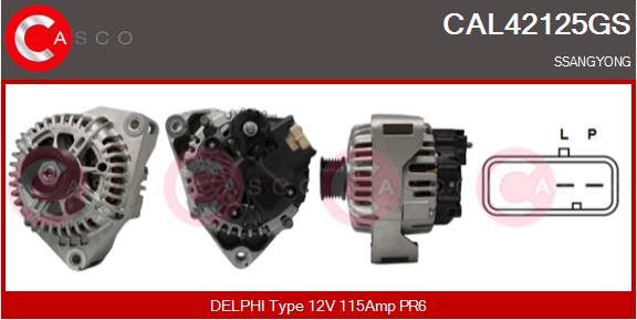 Casco CAL42125GS - Generator / Alternator aaoparts.ro