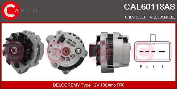 Casco CAL60118AS - Generator / Alternator aaoparts.ro
