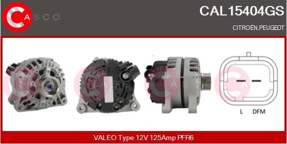 Casco CAL15404GS - Generator / Alternator aaoparts.ro