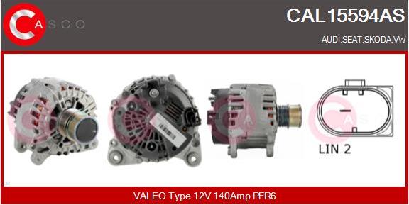 Casco CAL15594AS - Generator / Alternator aaoparts.ro