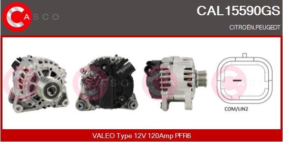 Casco CAL15590GS - Generator / Alternator aaoparts.ro