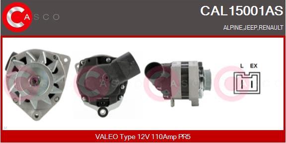 Casco CAL15001AS - Generator / Alternator aaoparts.ro