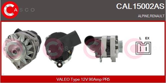 Casco CAL15002AS - Generator / Alternator aaoparts.ro