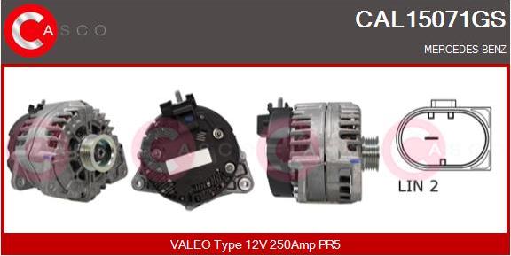 Casco CAL15071GS - Generator / Alternator aaoparts.ro