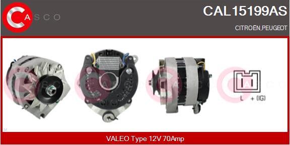 Casco CAL15199AS - Generator / Alternator aaoparts.ro