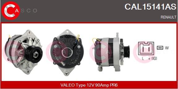 Casco CAL15141AS - Generator / Alternator aaoparts.ro
