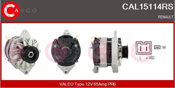 Casco CAL15114RS - Generator / Alternator aaoparts.ro