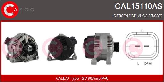 Casco CAL15110AS - Generator / Alternator aaoparts.ro
