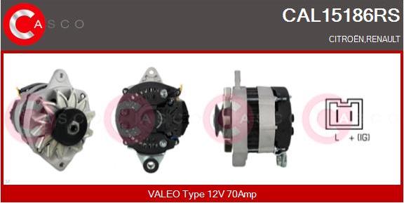 Casco CAL15186RS - Generator / Alternator aaoparts.ro