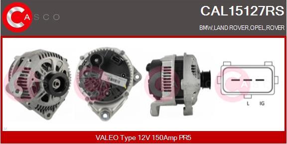 Casco CAL15127RS - Generator / Alternator aaoparts.ro