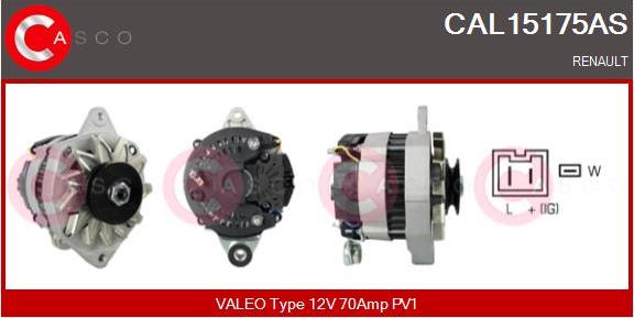 Casco CAL15175AS - Generator / Alternator aaoparts.ro
