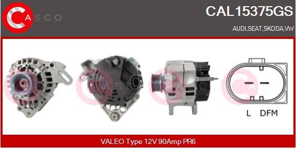 Casco CAL15375GS - Generator / Alternator aaoparts.ro