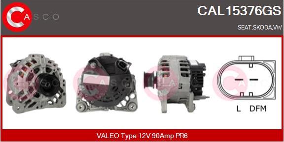 Casco CAL15376GS - Generator / Alternator aaoparts.ro