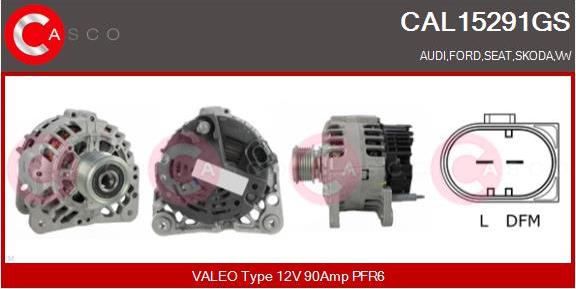 Casco CAL15291GS - Generator / Alternator aaoparts.ro
