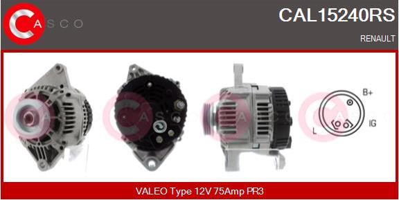 Casco CAL15240RS - Generator / Alternator aaoparts.ro