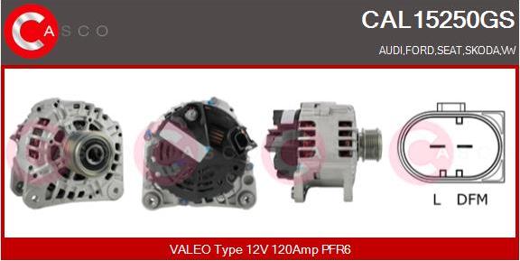Casco CAL15250GS - Generator / Alternator aaoparts.ro