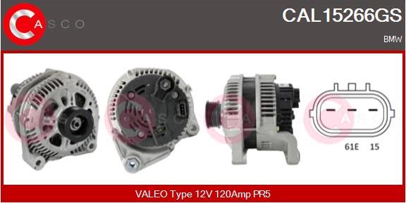 Casco CAL15266GS - Generator / Alternator aaoparts.ro