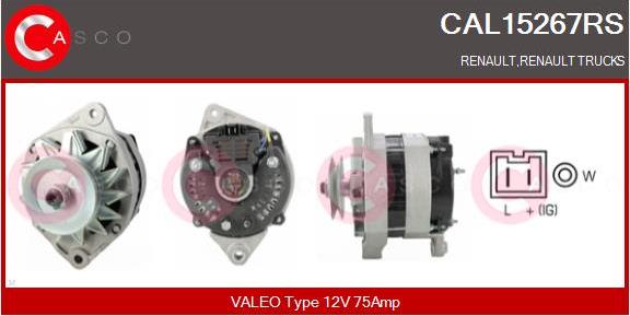 Casco CAL15267RS - Generator / Alternator aaoparts.ro