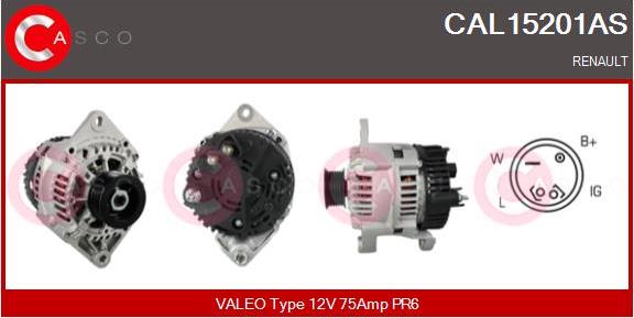 Casco CAL15201AS - Generator / Alternator aaoparts.ro