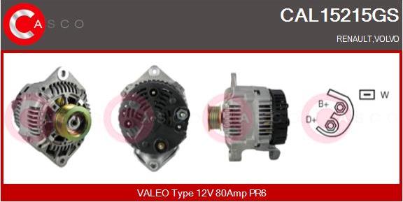 Casco CAL15215GS - Generator / Alternator aaoparts.ro