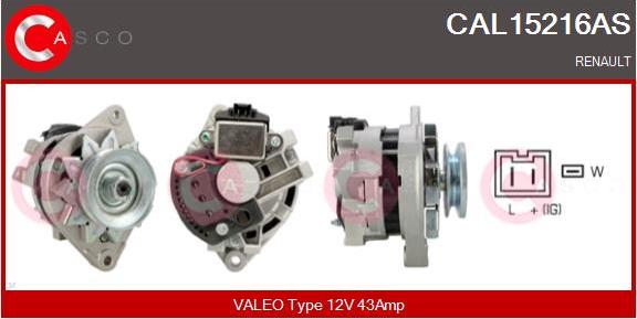 Casco CAL15216AS - Generator / Alternator aaoparts.ro