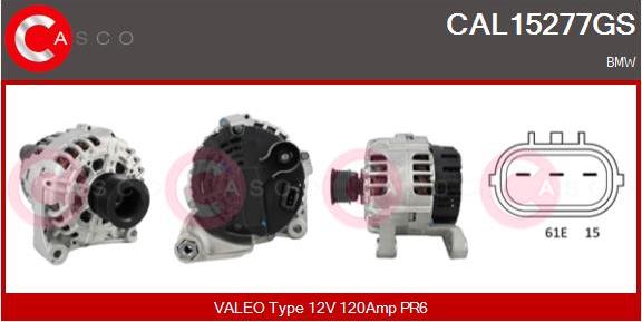 Casco CAL15277GS - Generator / Alternator aaoparts.ro