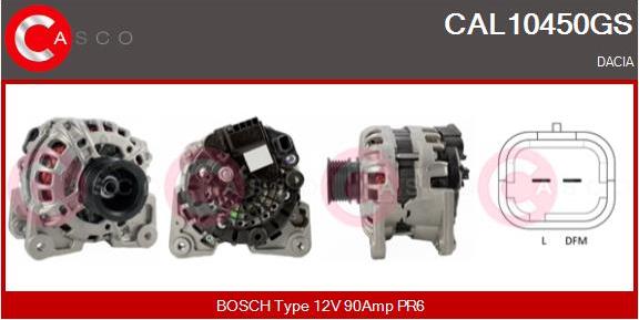 Casco CAL10450GS - Generator / Alternator aaoparts.ro