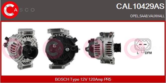 Casco CAL10429AS - Generator / Alternator aaoparts.ro